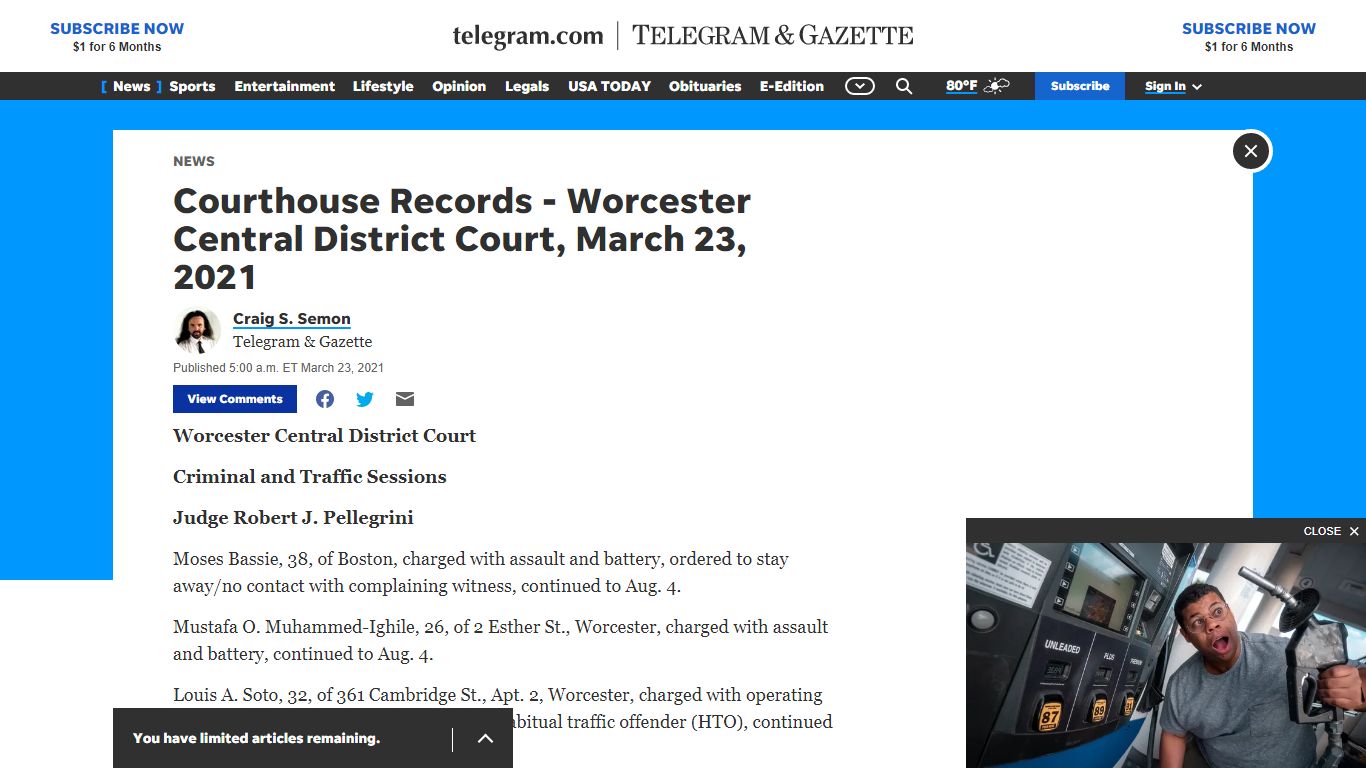 Courthouse Records - Worcester Central District Court ...